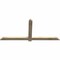 Ekena Millwork Eugene Rough Sawn Timber Gable Bracket, Douglas Fir, 72"W x 33"H x 2"D x 4"F, 11/12 Pitch GBW072X33X0204EUG00RDF - alternate 4